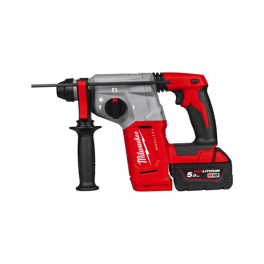 Milwaukee M18 BLH-502X Accu Combihamer 26mm SDS+ 18V - 5.0Ah in HD-Box - 4933478894