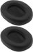 Dailygoody - Coussinets d'oreille de remplacement en cuir noir avec mousse à mémoire de forme, 1 paire