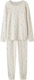 Name it Pyjama Biologisch katoen Peyote Melange Gestipt Lange mouw Vrouwen 2 stuk(s) 146/152