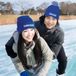 Bellatio Decorations Muts met tekst - Tering Koud - unisex - one size - blauw - wintermuts