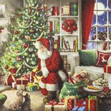 Home Fashion Kerst Servetten - 40 stuks - 3 laags - Rood/Groen/Multi