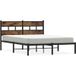 Maison Exclusive - Cadre de lit en métal sans matelas Chêne Fumé 160x200 cm