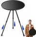 Ceboic Table de camping portable Table de camping d'extérieur Aluminium ultra léger compact avec sac de transport Petit pique-nique rond Plage Pêche Randonnée Cuisine