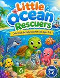 Little Ocean Rescuers: Coloring & Activity Book for Kids Ages 3-6