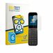 BROTECT Screenprotector 6 Stuks voor HMD 2660 Flip 4G Beschermglas transparant