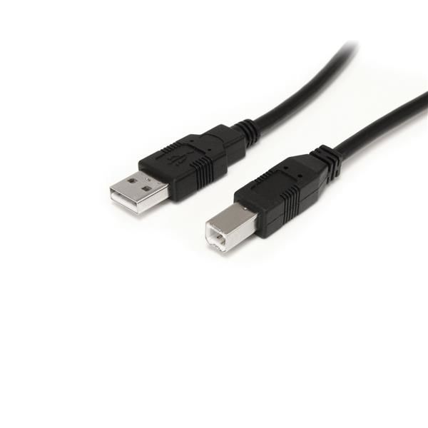 StarTech.com Actieve USB 2.0 Kabel - USB A naar B - 9 m - Zwart