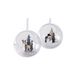 Rayher hobby materialen 3x Transparante DIY open kerstbal 12 cm - Kerstballen om te vullen - Knutselmateriaal kerstballen maken