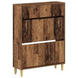 vidaXL Schoenenkast DELFT 78 x 24 x 103 cm Bewerkt hout Oud hout