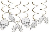 Folat Party Products Folat Creepy Curiosities Hangdecoratie - 6 stuks - Wit