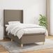 Maison Exclusive - Sommier à lattes de lit avec matelas taupe 80x200 cm tissu