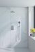 Fortifura Calvi Inbouw Regendoucheset - thermostatisch - wandarm - 25cm - hoofddouche - ronde handdouche - metalen doucheslang - hoogglans chroom