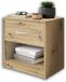Merkloos / Sans marque Famanu Nachtkastje, eikenlook, met lade, 39 x 41 x 28 cm