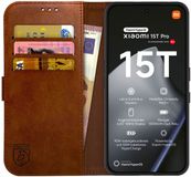 Rosso Element Portemonneehoesje voor Xiaomi 15T Pro - Bruin
