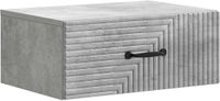 vidaXL Muurbevestigde Nachttafel Betongrijs 49 x 34,5 x 20 cm