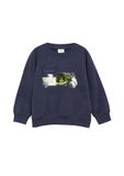 s.Oliver Oversized sweatshirt met omkeerbare pailletten en borduursel