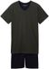 Tom Tailor Pyjamaset van katoen Maat 50 green-dark-horizontal-stripe