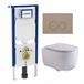 Geberit QeramiQ Dely Swirl Toiletset - Mat Wit