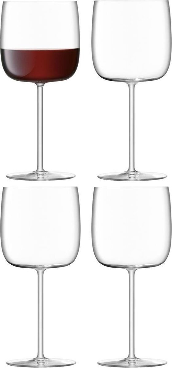 L.S.A. Borough Glas Wijn - 450 ml - Set van 4 Stuks