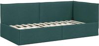 vidaXL Hoek Bed Frame Donkergroen Stof 80 x 200 cm