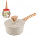Florina Oslo Aluminium Steelpan 18 cm - 1.9L - Crème marmer