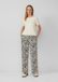 s.Oliver Broek Crème Panterprint Regular Fit Polyester Viscose