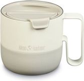Klean Kanteen Geïsoleerde Mok met Flip-deksel, 399ml/14oz - Koffiebeker to go - met handvat - RVS gecoat Tofu Wit