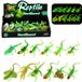 Lean toys Lizard figurine fluorescent green glow-in-the-dark rubber 15 cm