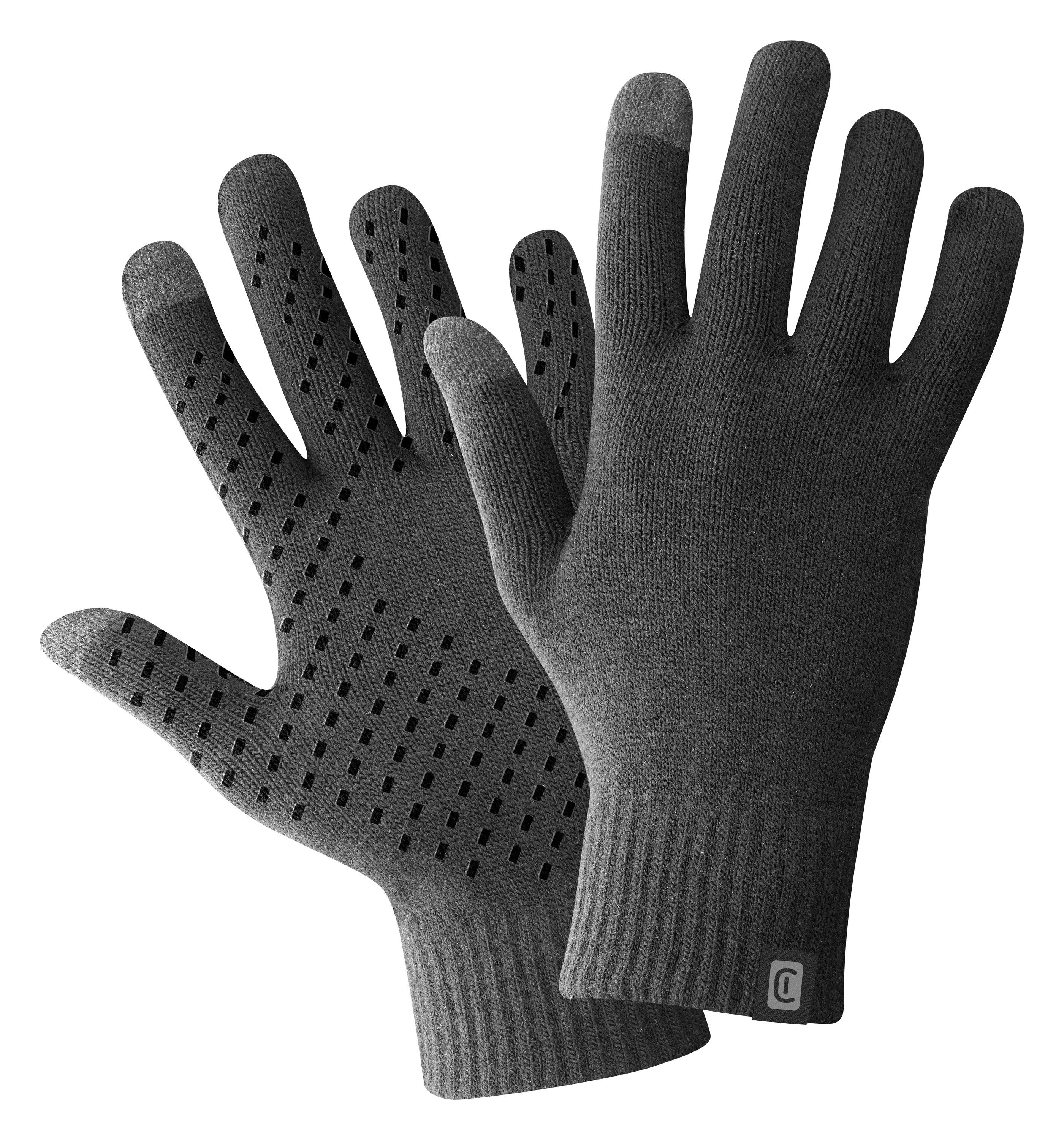 Cellularline Touchscreen Gloves - Unisex - Black - L/XL