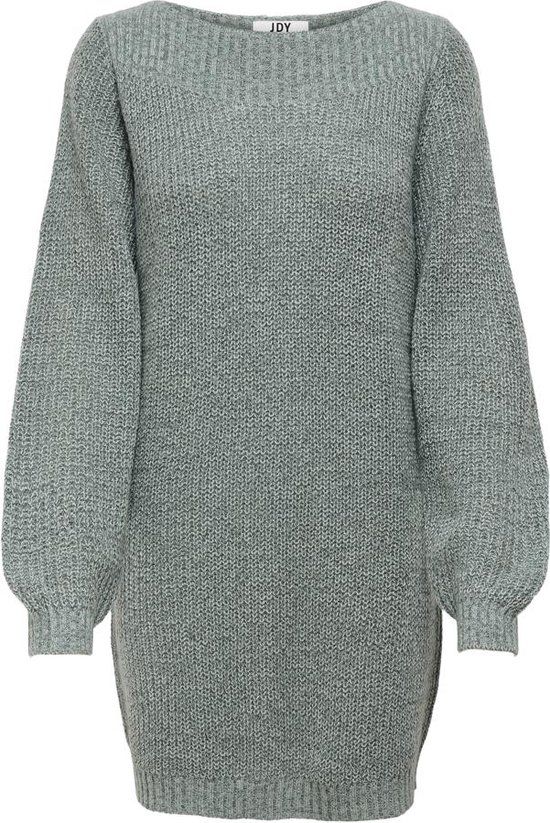 JDY JDYWHITNEY MEGAN L/S BOAT DRESS KNT - Dames Jurk - Maat L - Abyss