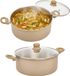 5Five Kookpan Paris - 2x - D28 cm - Beige/Zilver
