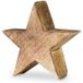 Levandeo® Houten Ster Mango 10cm Mango Hout Bruin Natuurlijk Decoratie Tafeldecoratie