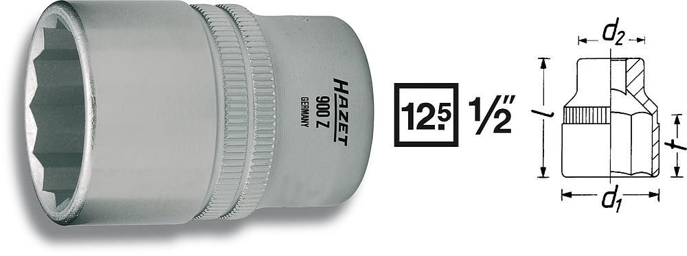 HAZET 900Z-20 Dopsleutel - 20 mm