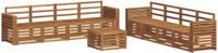 vidaXL - Buiten - bank - set - 9 - st - Naturel