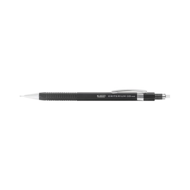 Criterium Vulpotlood Bic 0.5mm met gum metalen clip