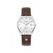 Bruno Söhnle Unisex Analoog Quartz Polshorloge Saffierglas Zilverkleurig Leer