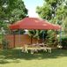Prolenta Maison Exclusive - Opvouwbare partytent, pop-up model, terracotta, 410x279x315 cm