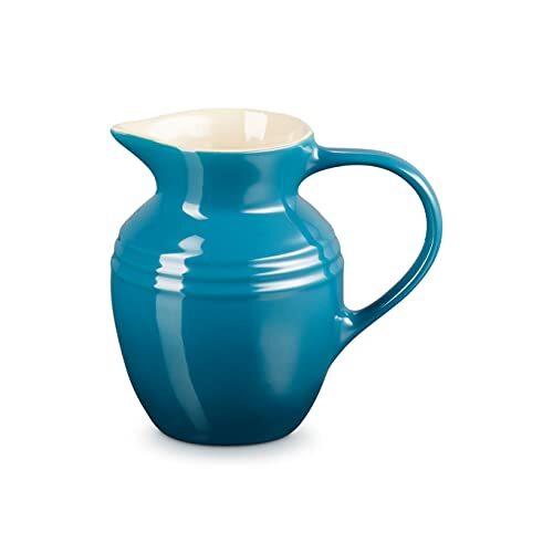 Le Creuset Ontbijtkan van aardewerk, 600 ml, 550 gram, diep groenblauw