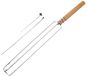 Merkloos Kippenpoten rek BBQ - Inox houder voor drumsticks en wings - voor gelijkmatige garing in barbecue of oven - 45*4.5*4.5cm