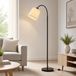 Lampenkap, 160 cm, E27 fitting, met stoffen kap, beige, exclusief lamp