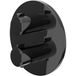 IVY Pact Afbouwdeel Inbouwthermostaat met 3-Weg Stop-Omstel met Rond Rozet - Noir Chrome PVD