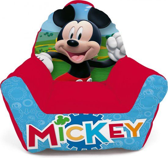 4KidsOnly Arditex Kinderstoel Mickey Mouse 52 x 48 cm Polyester Rood/Blauw