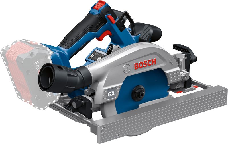Bosch Professional GKS 18V-57-2 GX - Cirkelzaag - 18V - Incl. 2 Accu's - 165mm - 06016C1001