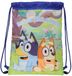 Merkloos Bluey Rugzak met koorden, marineblauw, 26 x 34 x 1 cm