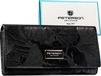 Peterson Portefeuille femme, cuir et PU, modèle PTN PS401-MLF-2463, noir