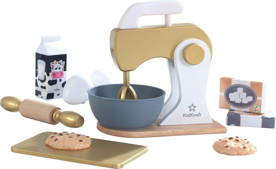 KidKraft Houten speelgoed bakset - Goud/Wit/Zilver - Modern Metallics