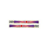 Quattroerre 14081 sticker 3D vlag Slim Bretagne Scacchi DX-SX