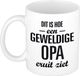 Bellatio Decorations Geweldige Opa koffiemok wit 300 ml