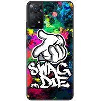 Xiaomi Redmi Note Swag or die Verstevigd hoesje met sublimatie bedrukking