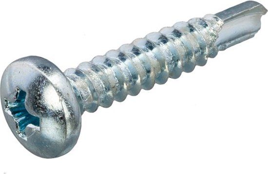 Hoenderdaal Fasteners Hoenderdaal Zelfborende Plaatschroeven - Phillips 2 Bolkop - 3,9 x 16mm - Voldraad - Verzinkt (200 stuks)