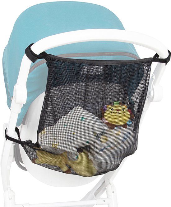 Novi Baby Novi Boodschappenmand – Zwart – Kunststof – Voor Buggy en Kinderwagen